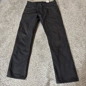 Filson Men's Work Pants 28x30 Black Cotton Straight Fit Heavy Duty Outdoor